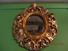 Jaru Small Vintage Carved Gilt Distressed Mirror (11 x 9) "SALE"
