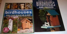 Lot of 2 SC Books  John Perkins Build Your Own Birdhouses and Feeders In a Day