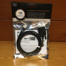 Cable Matters Mini DisplayPort to VGA Cable. Model 101015-Black -6 Feet-1Pack