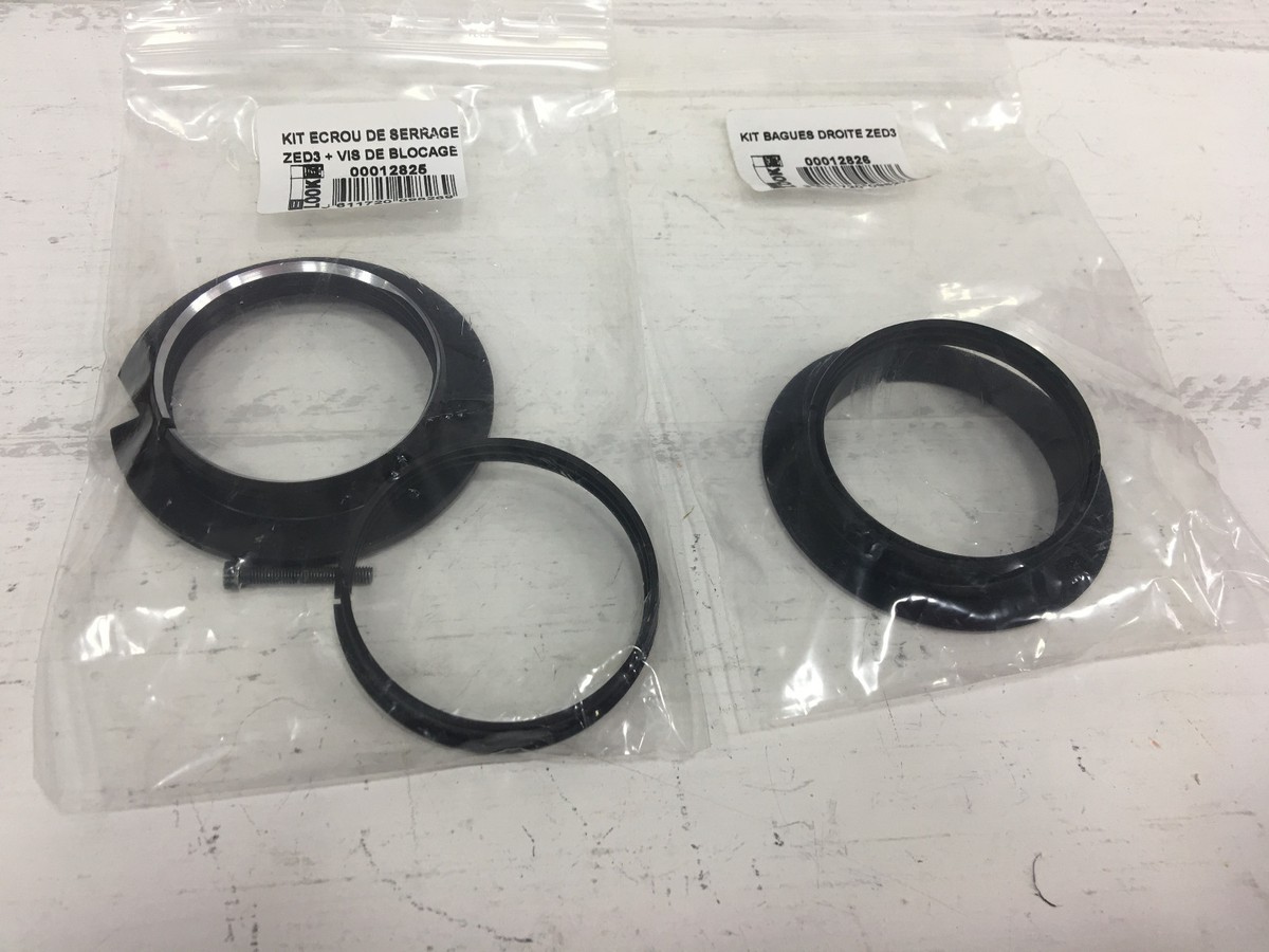 LOOK Zed 3 Crank Lock Ring Kit & Right Ring Kit Set (Black
