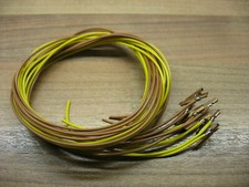 Fleischmann H0   10x  Modellgleis - Verbinder mit 0,25 mm Litze seitlich  50 cm