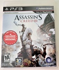Assassin's Creed III 3 Sony PlayStation 3 PS3 GAME COMPLETE w/MANUAL REVOLUTION