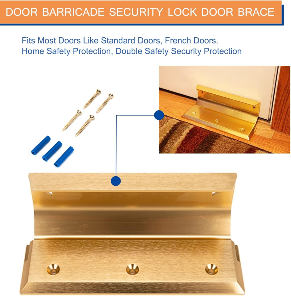 Door Barricade Security Lock Door Brace Fits Most Doors like Standard Doors, Fre eBay