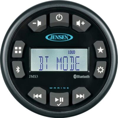 Jensen 3'' Waterproof BT/AM/FM/Weatherband/USB #JMS3RTL