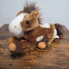 Dan Dee Collector's Choice Brown White Horse Pony Soft Plush Spotted