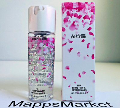 NIB MAC Boom Boom Bloom Prep+Prime Fix+ CHERRY BLOSSOM 3.4oz/100ml