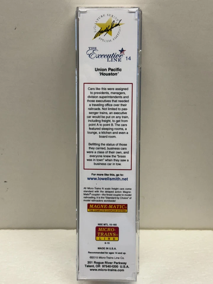 N Scale Micro Trains MTL Special Run 15-165 Executive Line Union Pacific Houston - Image 4 of 4