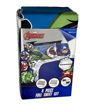 Marvel Avengers 4-Piece Microfiber Full Sheet Set Brand New