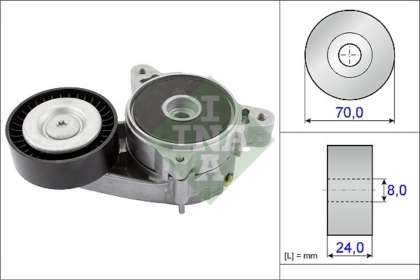 534 0361 10 INA Belt Tensioner, V-ribbed belt for CHRYSLER,DODGE,JEEP,MITSUBISHI
