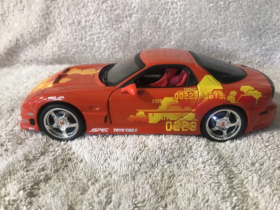 ERTL RACING CHAMPIONS 1994 Mazda RX-7 The Fast And The Furious 1:18 Die-Cast Car - Image 2 of 4