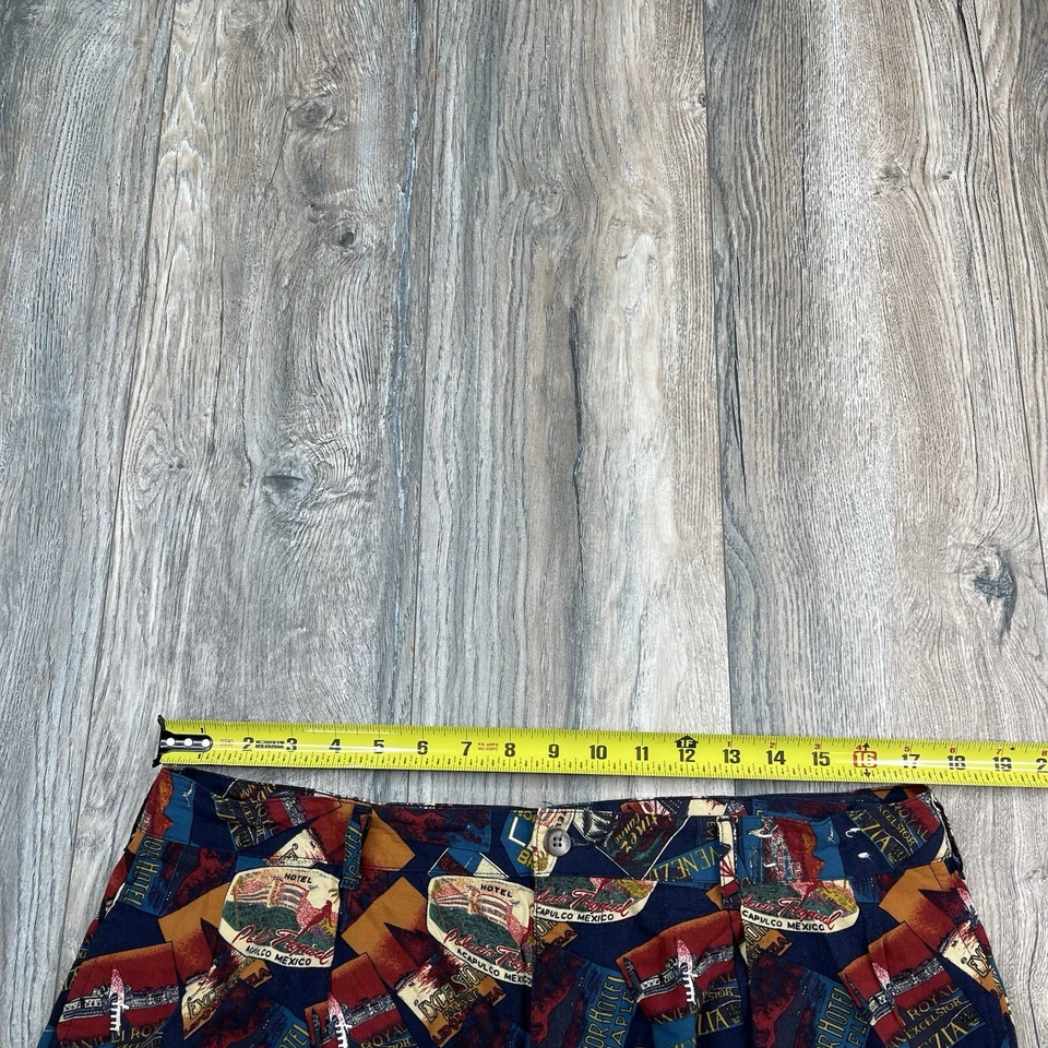 Pantalones Cortos De Colección Polo Ralph Lauren Postales Años 80 Hechos en EE. UU. Para Hombre Talla 35 Foto 4 de 4