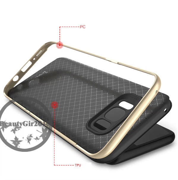 Cover Case custodia per Samsung Galaxy S8 Tpu+pc originale Ipaky argento coperto - Immagine 4 di 4