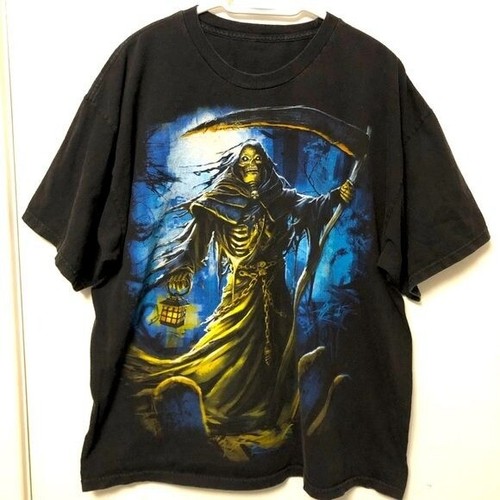 VINTAGE GRIM REAPER LIQUID BLUE STYLE 