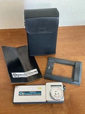 Rare Buehler Optical Exposure Computer Light Meter with 4x5" Adapter Case Manual