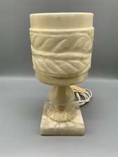 TISCHLAMPE TISCHLEUCHTE LAMPE ALABASTER MASSIV ITALIEN 20 TES JHDT 27cm HOCH