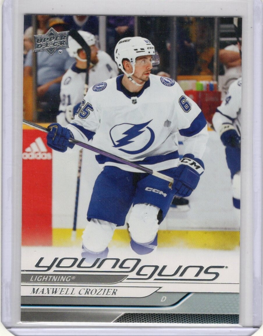 2024-25 Upper Deck Series 1 - Young Guns #218 Maxwell Crozier (RC)