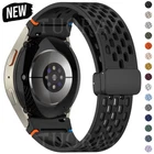 Silicone Magnetic Strap Band For Samsung Galaxy Watch FE 7 6 5 4 40 44mm Classic
