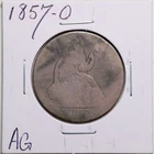 1857-O 50C Seated Liberty Half Dollar in AG Condition #4847