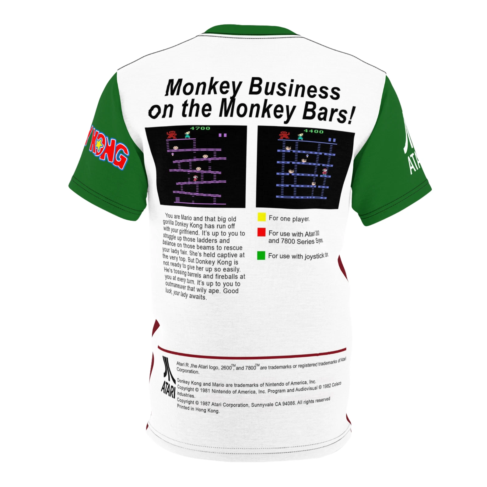 Donkey Kong Atari 2600 Retro Video Game T-Shirt