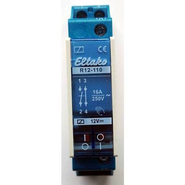 Eltako r12-110-12v rele' di commutazione 1 pz tensione nom 12 v corrente