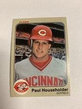1983 Fleer Cincinnati Reds Paul Householder