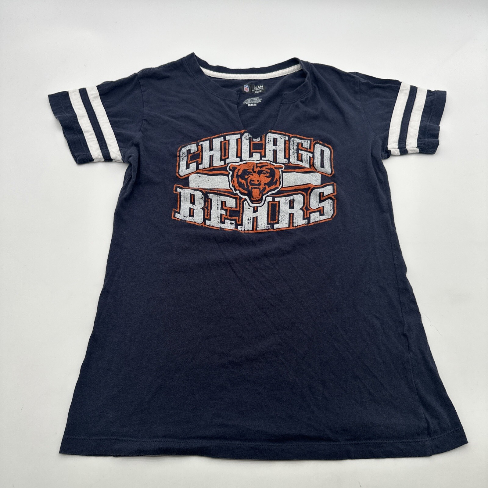 Team Apparel Chicago Bears T-Shirt Women Medium Graphic Print Logo ..#20339