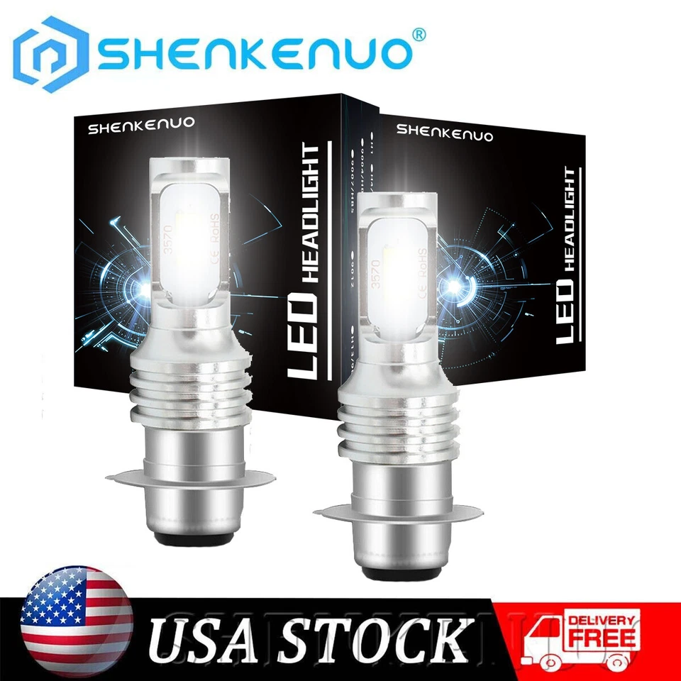 FAROS LED PARA YAMAHA GRIZZLY 660, 400, 450, 350, 125 BOMBILLAS LED SUPER BLANCAS Foto 2 de 4