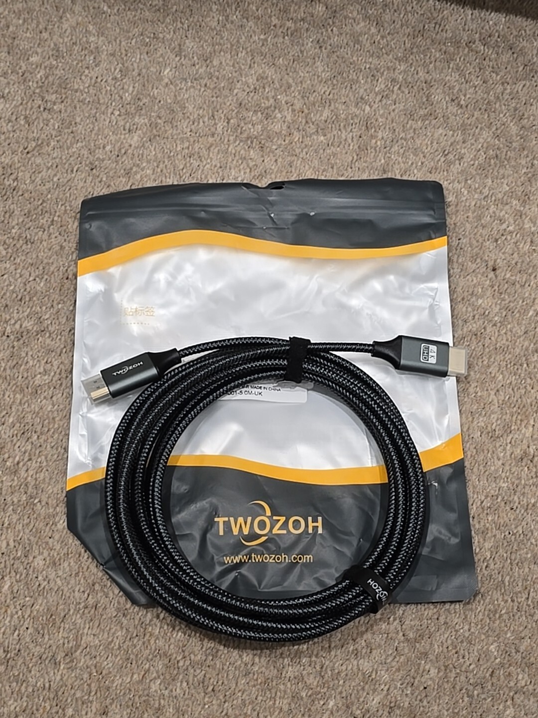 Twozoh HDMI to HDMI Cable 5M, 4k UHD HDMI Lead, Extreme