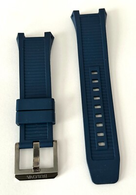 Original Bulova Series X Model: 98B357 Blue Rubber Watch Band Strap | eBay