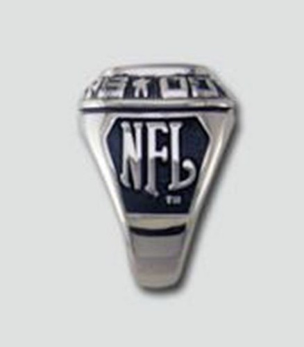 Miami Dolphins Large Classic Silvertone NFL Ring - Picture 2 of 2