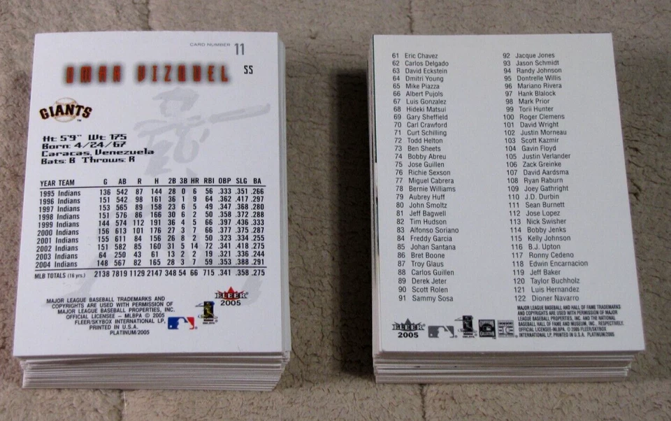 2005 Fleer Platinum Baseball (Pick Choose Complete) - Image 2 of 2