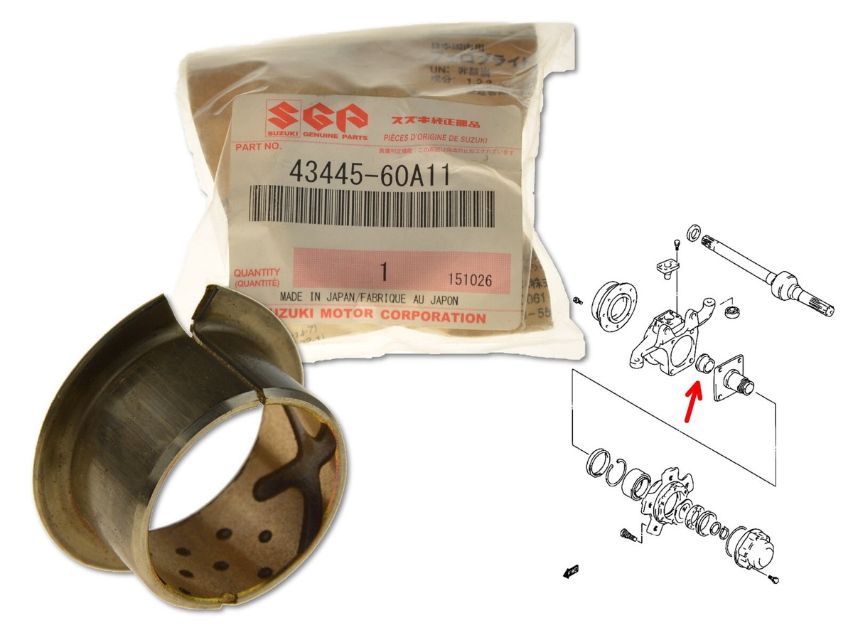 Front Wheel Hub Spindle Bush 43445-60A11 for Suzuki Jimny Samurai