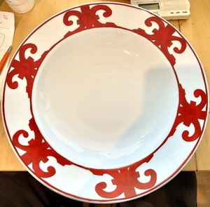 Hermès china Balcons du Guadalquivir deep round platter 11.5 Inches