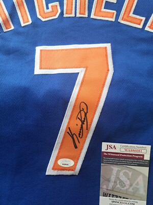 Kevin Mitchell New York Mets Signed Jersey JSA Autograph XL Giants