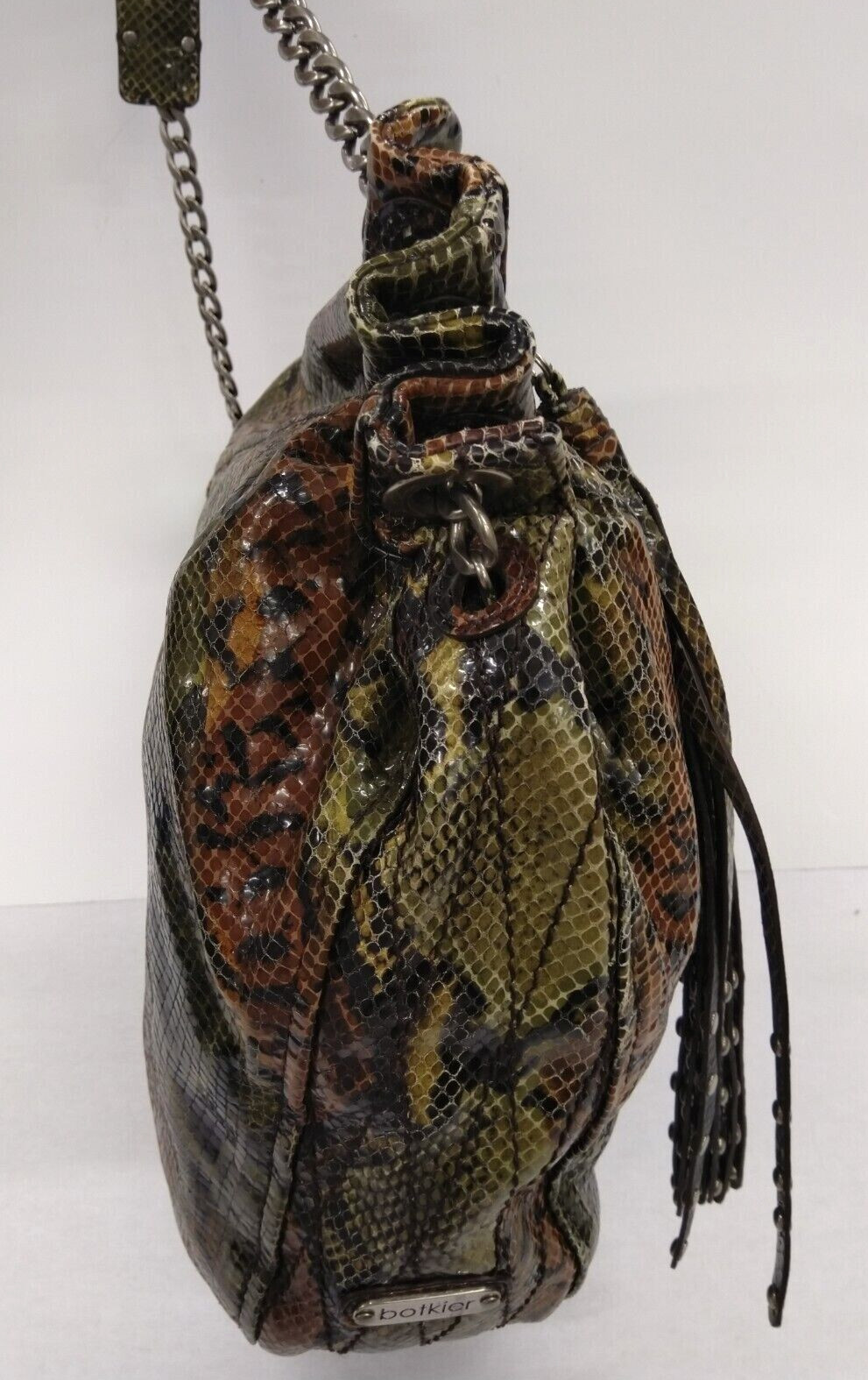 Botkier Multicolor Leather Python Snakeskin Embos… - image 4