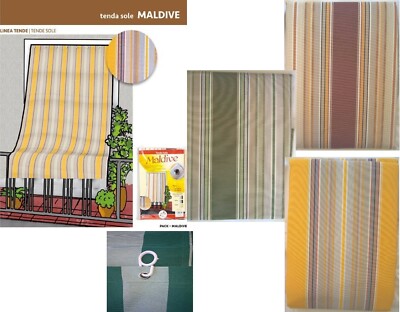 TENDA DA SOLE con ANELLI, PORTA BALCONE ESTERNO, 145x250 145x300