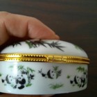 Panda Jewelry Box - Bejeweled Animal Trinket Box With Crystal Stones