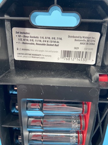 Hyper Tough 3/8 Zoll Antrieb tief SAE Steckschlüsselsatz, 11 Stück - Bild 7 von 7