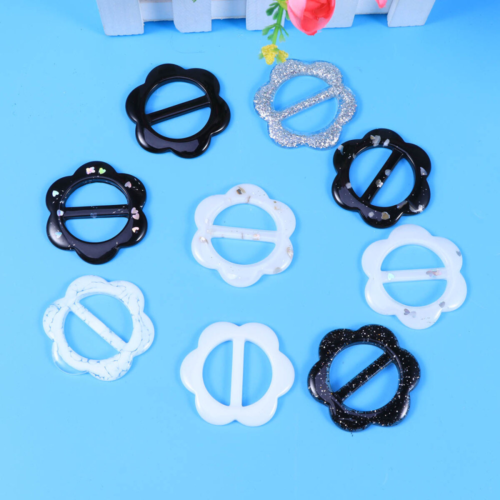 9 Pcs Scarf Clips Slides Neckerchief Holder Round Scarf Clip eBay