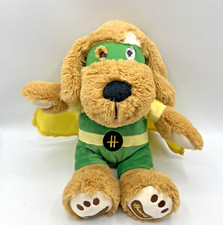 RARE Harrods Superhero Dog with Cape Plush soft Toy sits at 23cm high plush
