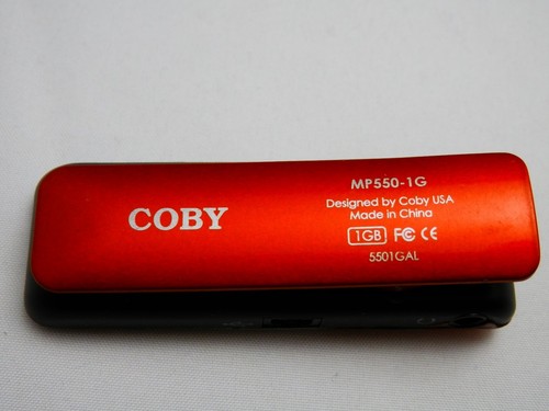 Coby MP550-1G 1GB Micro Clip MP3 Player Used - Qty. (2) Red/Blue - Picture 6 of 8