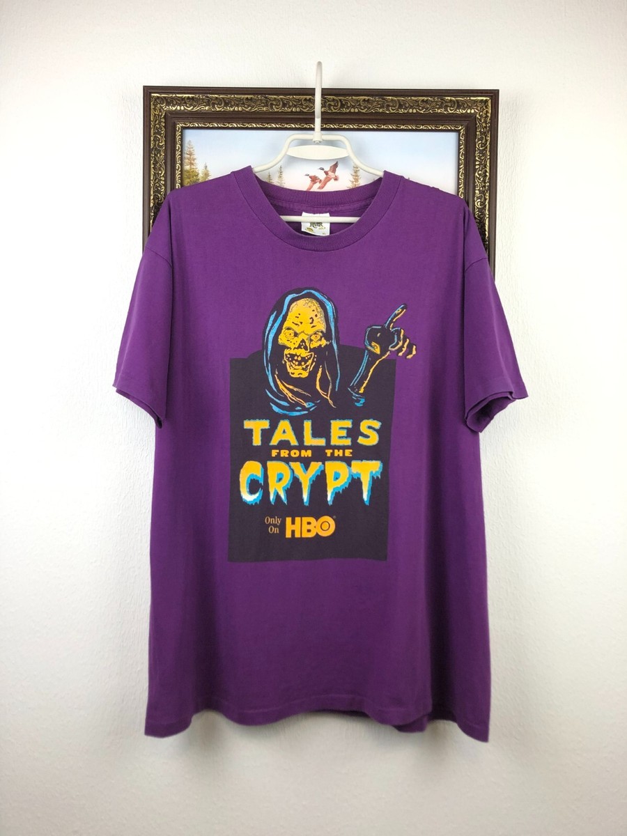 90s Tales from the Crypt ©︎入り ホラー Tシャツ 90年代 90s ハリウッド・ナイトメア テレビドラマ 白 ホワイト
