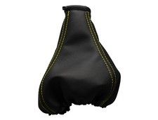 Gelb Faden Echtleder Schaltmanschette Schaltsack Für OPEL TIGRA 1994-2001