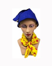 Noddy Hat With Bell and Scarf Gnome Elf Fancy Dress Costume One Size