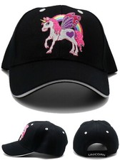 Unicorn Youth Girls New Leader Love Unicorn Rainbow Black Pink Era Hat Cap