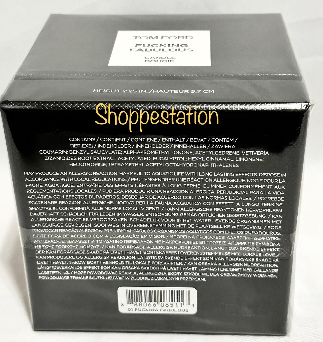 Tom Ford…FUCKING FABULOUS Perfume Candle 2.25 Inches / 5.7cm New