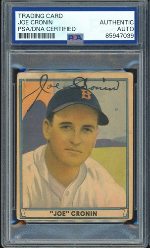 JOE CRONIN Autograph 1941 Play Ball 15 Signed Card PSA/DNA PSA Vintage Auto HOF