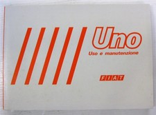 FIAT Uno Car Owners Handbook Aug 1983 #603.06.154 VII/83-60.000 Italian text