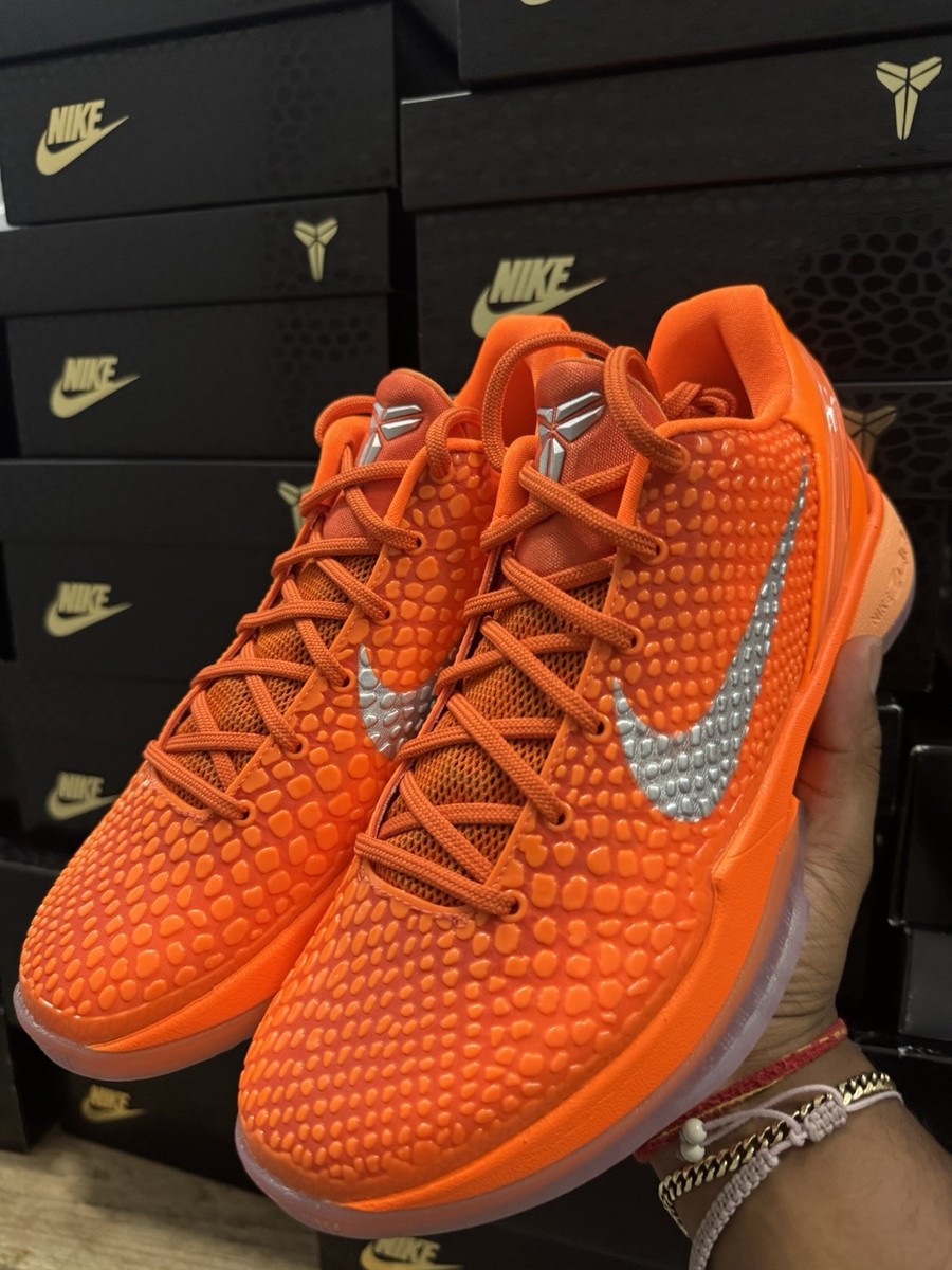 Men's Size 8 Nike Kobe 6 Proto Total Orange Brand New IH1871-800