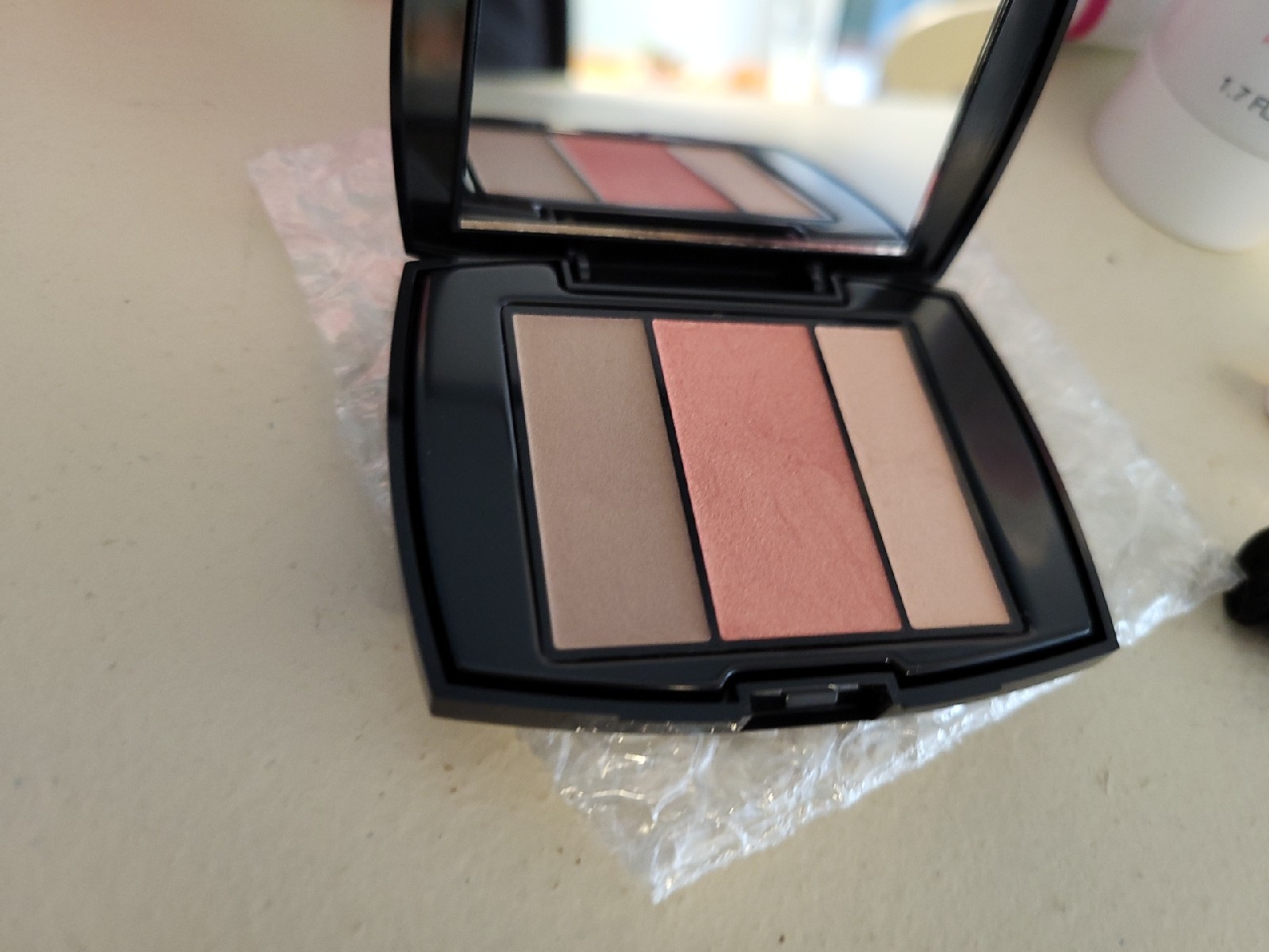 Lancome Beauty, Floral cotton make-up bag +6 sample products NEW